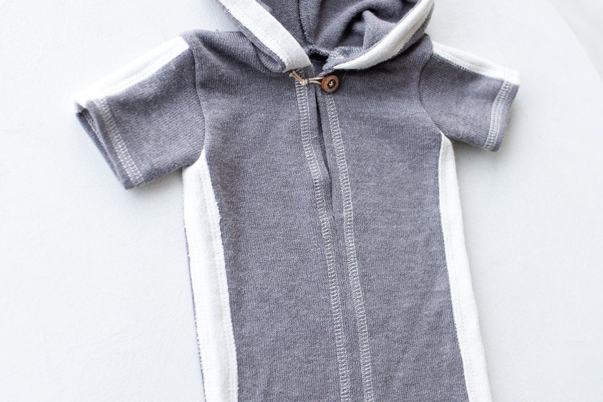 Newborn boy photo outfit,Newborn Outfit Photo Props,Romper with hood,Newborn Photography props,Newborn Photo Props,Newborn Outfit Boy, RTS!