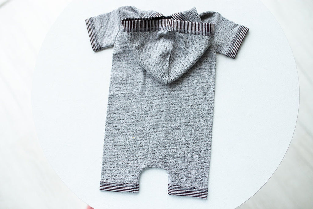 RTS! Newborn boy photo outfit,Newborn Outfit Photo Props,Romper with hood,Newborn Photography props,Newborn Photo Props,Newborn Outfit Boy