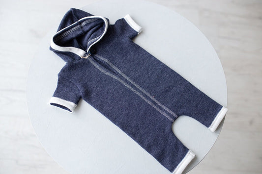 Newborn boy photo outfit,Newborn Outfit Photo Props,Romper with hood,Newborn Photography props,Newborn Photo Props,Newborn Outfit Boy, RTS!