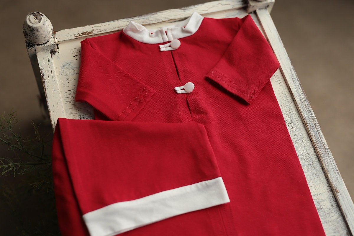 Newborn Christmas Outfit,Newborn Santa Outfit,Newborn Santa Claus,Newborn Outfit,Newborn Props Set,Newborn Photography Props,Newborn Romper