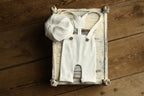 Newborn boy Romper & hat,Newborn Photography props,Newborn Photo Props,Newborn Outfit Boy,newborn prop set,Newborn baby gift,Pregnancy gift