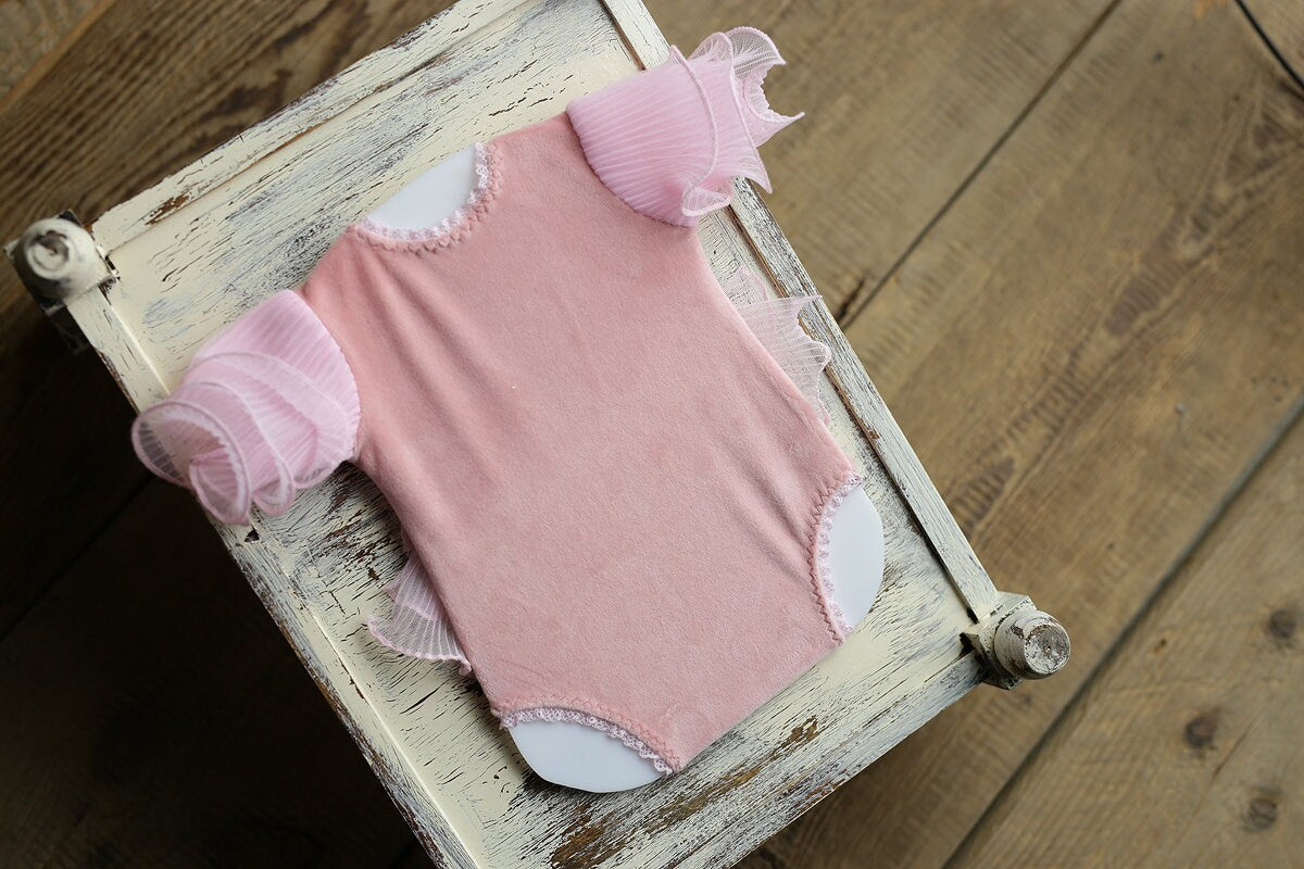 Newborn girl romper with elegant lace trim & headband,Newborn Romper,Newborn photography prop,Newborn photo outfit girl,Pregnancy gift
