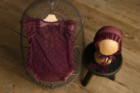 Newborn photo outfit girl,Newborn Girl Bonnet,Newborn girl romper,Newborn photography prop,Newborn photo prop set,Newborn prop