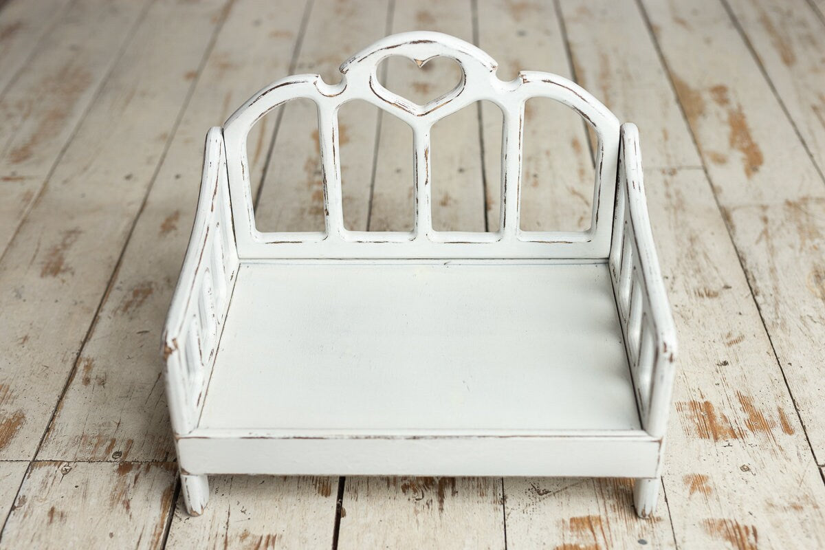 Newborn Wooden Bed,Real Wood Newborn Bed Prop,Newborn Photography Props,Newborn Photo Prop,Nursery Decor,Doll Bed,Rustic Wooden Bed
