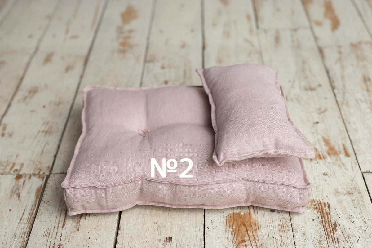 Newborn linen Posing Bed and Pillow, Newborn Floor Poser Pillow, Newborn Bedding Prop, Newborn Photography Props Bed, Newborn Posing Pillow