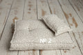 Newborn linen Posing Bed and Pillow, Newborn Floor Poser Pillow, Newborn Bedding Prop, Newborn Photography Props Bed, Newborn Posing Pillow