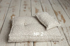 Newborn linen Posing Bed and Pillow, Newborn Floor Poser Pillow, Newborn Bedding Prop, Newborn Photography Props Bed, Newborn Posing Pillow