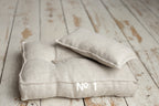 Newborn linen Posing Bed and Pillow, Newborn Floor Poser Pillow, Newborn Bedding Prop, Newborn Photography Props Bed, Newborn Posing Pillow