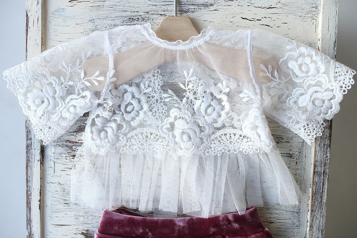 Photo outfit Baby Girl lace romper,Newborn Lace Romper, Newborn Girl Outfit, Newborn Photography Props,Newborn Photo Props,Pregnancy gift