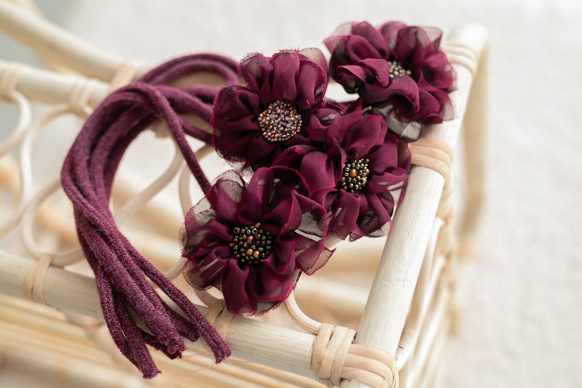 Newborn Headband Girl,Newborn Headband for Photography,Newborn Tieback, Newborn girl headband,Newborn photography props,Newborn photo props