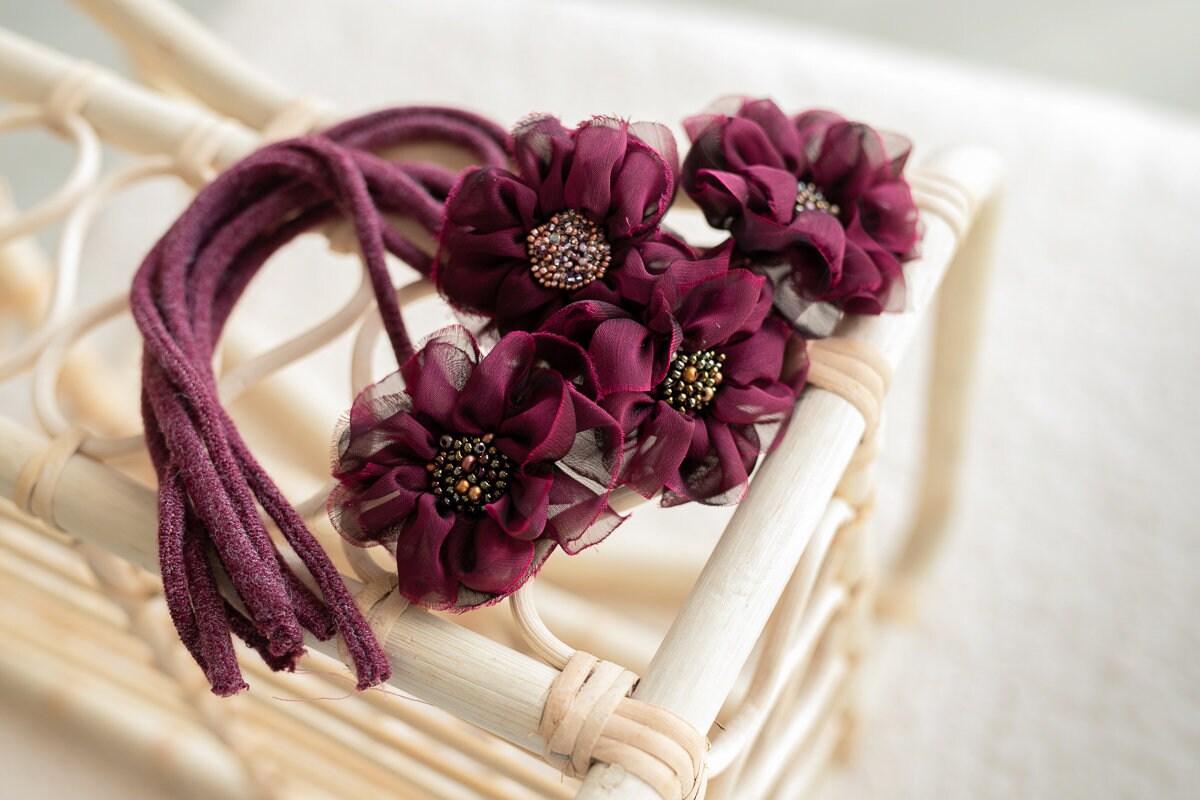 Newborn Headband Girl,Newborn Headband for Photography,Newborn Tieback, Newborn girl headband,Newborn photography props,Newborn photo props