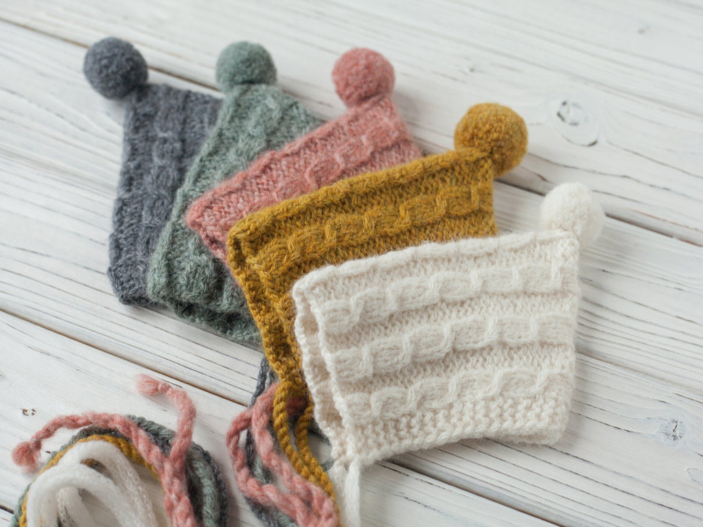 Newborn Knit Sleep Hat,Newborn Knitted Outfit,Newborn Knit bonnet,Newborn outfit,Newborn cap,Newborn photography,Newborn Knitted Sleeper Hat