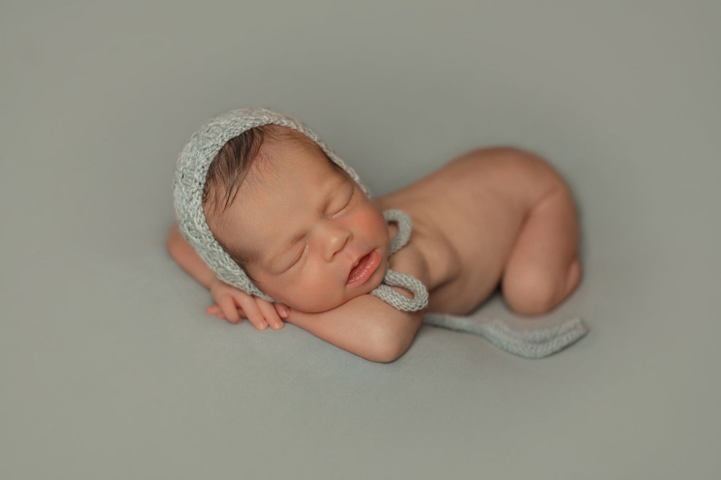 Newborn Knit Sleep Hat,Newborn Knitted Outfit,Newborn Knit bonnet,Newborn outfit,Newborn cap,Newborn photography,Newborn Knitted Sleeper Hat