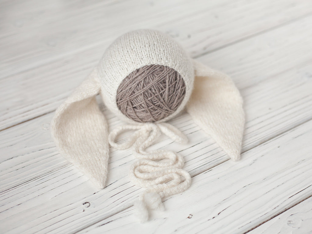 Newborn Knit Sleep Hat,Newborn Knitted Outfit,Newborn Knit bonnet,Newborn outfit,Newborn cap,Newborn photography,Newborn Knitted Sleeper Hat