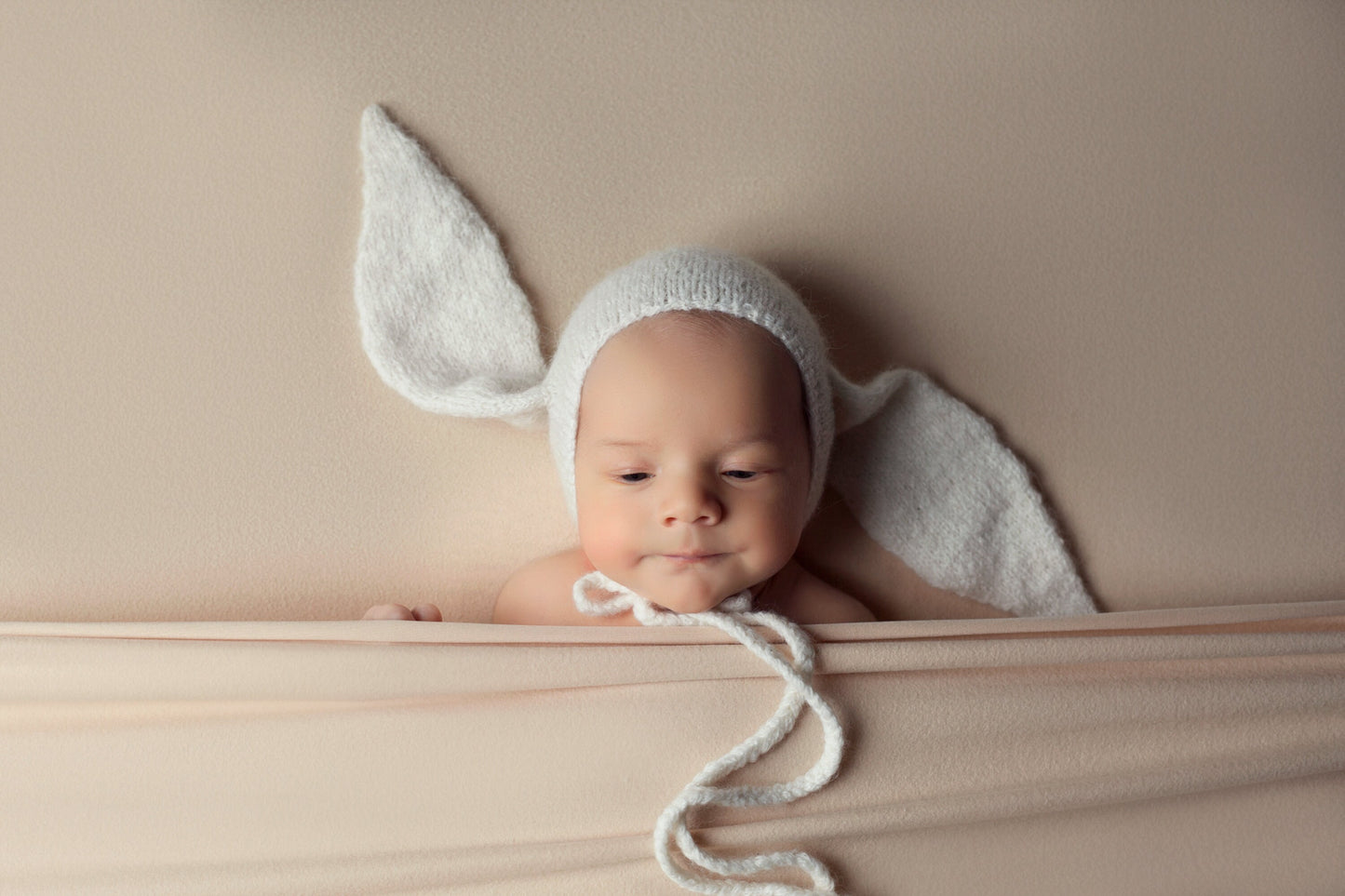 Newborn Knit Sleep Hat,Newborn Knitted Outfit,Newborn Knit bonnet,Newborn outfit,Newborn cap,Newborn photography,Newborn Knitted Sleeper Hat