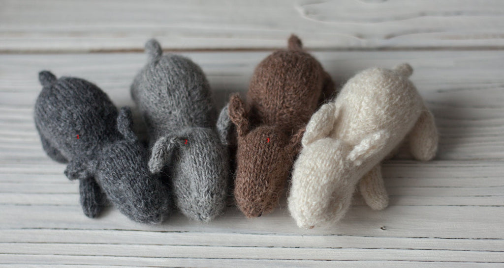 Newborn Knit Bunny Toy, Newborn Bunny toy,Newborn Photography Prop,Newborn Photo Props,Newborn Knit Rabbit Toy, Baby Bunny Crochet Toy, RTS!