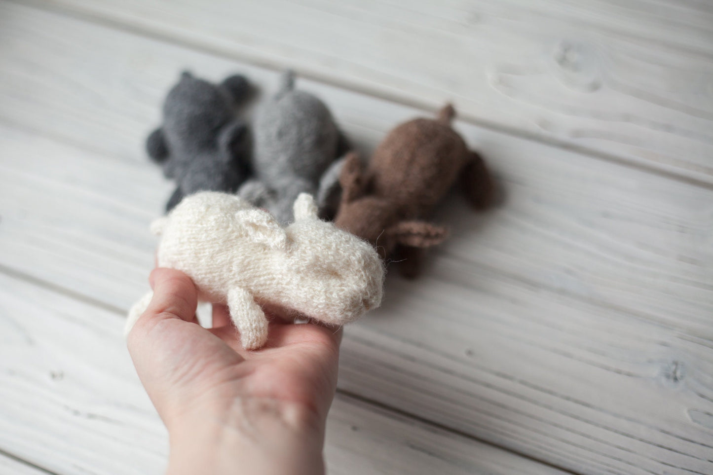 Newborn Knit Bunny Toy, Newborn Bunny toy,Newborn Photography Prop,Newborn Photo Props,Newborn Knit Rabbit Toy, Baby Bunny Crochet Toy, RTS!