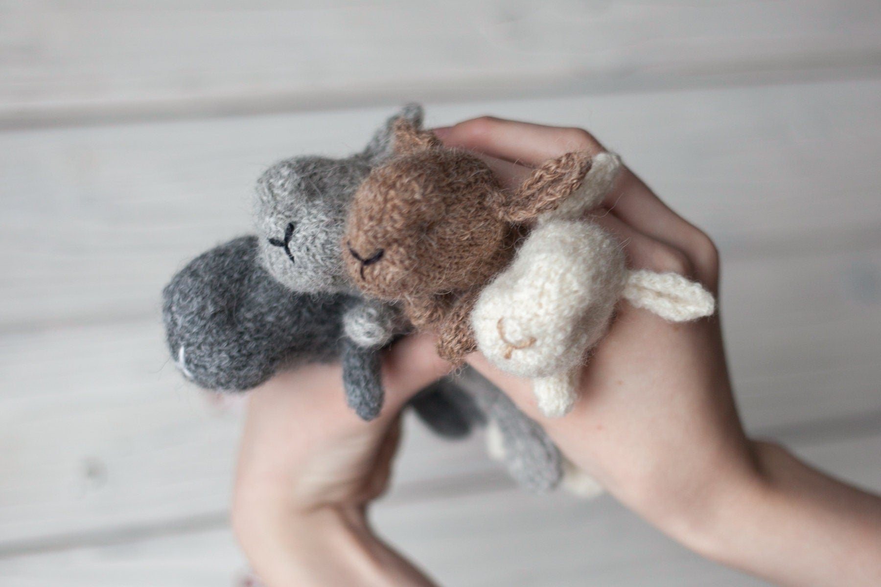 Newborn Knit Bunny Toy, Newborn Bunny toy,Newborn Photography Prop,Newborn Photo Props,Newborn Knit Rabbit Toy, Baby Bunny Crochet Toy, RTS!