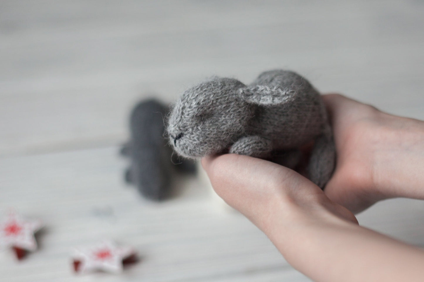 Newborn Knit Bunny Toy, Newborn Bunny toy,Newborn Photography Prop,Newborn Photo Props,Newborn Knit Rabbit Toy, Baby Bunny Crochet Toy, RTS!
