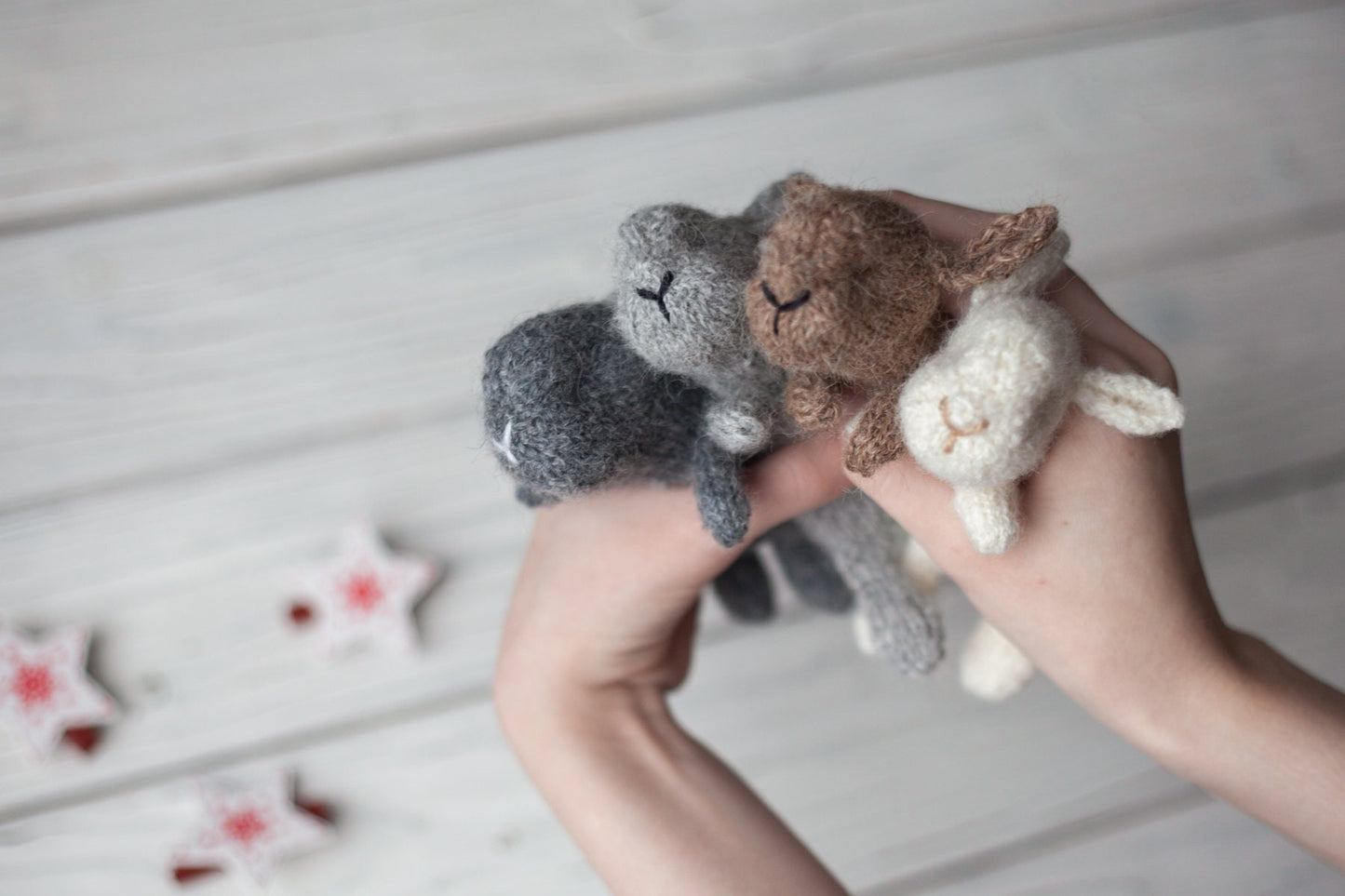 Newborn Knit Bunny Toy, Newborn Bunny toy,Newborn Photography Prop,Newborn Photo Props,Newborn Knit Rabbit Toy, Baby Bunny Crochet Toy, RTS!