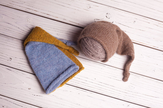 Newborn Knit Sleep Hat,Newborn Knitted Outfit,Newborn Knit bonnet,Newborn outfit,Newborn cap,Newborn photography,Newborn Knitted Sleeper Hat