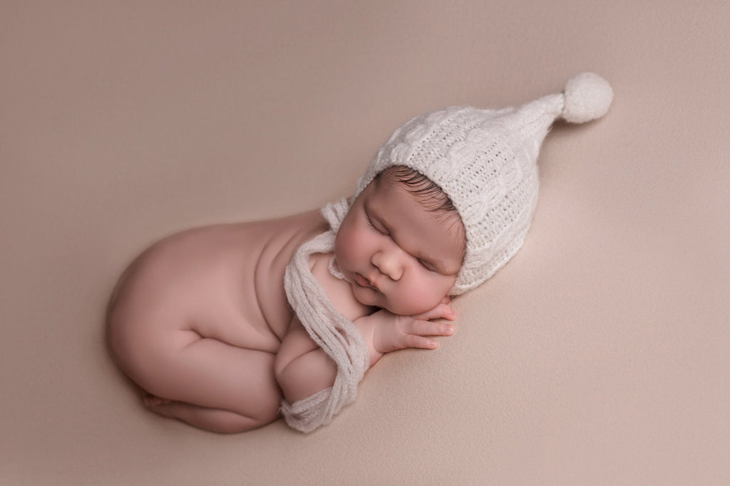 Newborn Knit Sleep Hat,Newborn Knitted Outfit,Newborn Knit bonnet,Newborn outfit,Newborn cap,Newborn photography,Newborn Knitted Sleeper Hat
