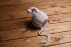 Newborn Knit Sleep Hat,Newborn Knitted Outfit,Newborn Knit bonnet,Newborn outfit,Newborn cap,Newborn photography,Newborn Knitted Sleeper Hat