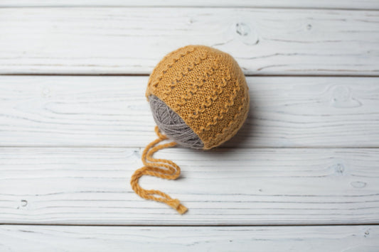 Newborn Knit Sleep Hat,Newborn Knitted Outfit,Newborn Knit bonnet,Newborn outfit,Newborn cap,Newborn photography,Newborn Knitted Sleeper Hat