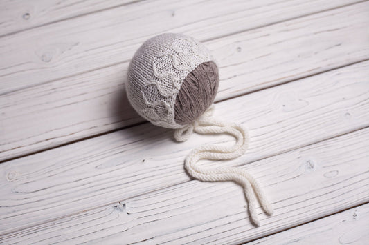 Newborn Knit Sleep Hat,Newborn Knitted Outfit,Newborn Knit bonnet,Newborn outfit,Newborn cap,Newborn photography,Newborn Knitted Sleeper Hat