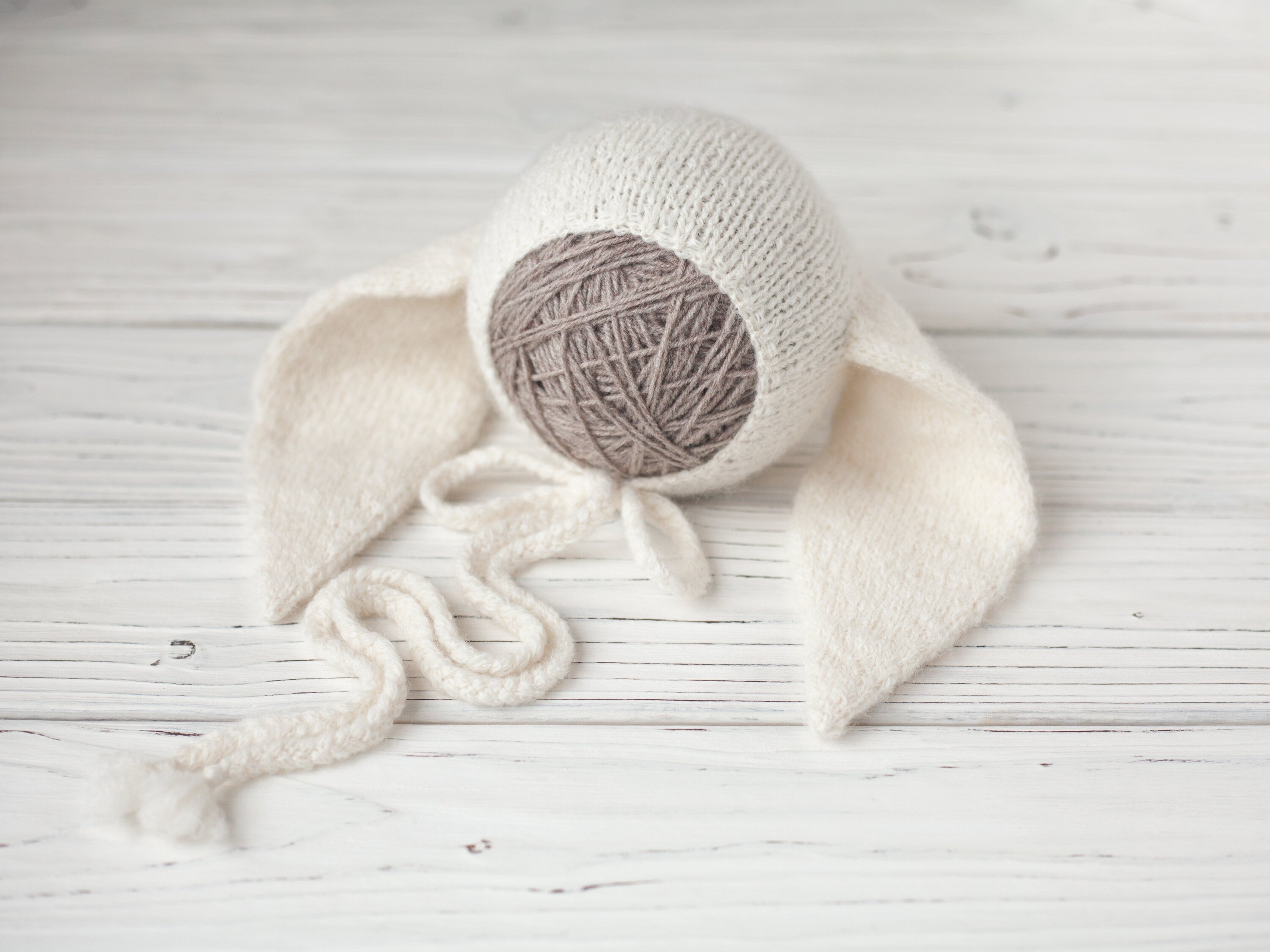 Newborn Knit Sleep Hat,Newborn Knitted Outfit,Newborn Knit bonnet,Newborn outfit,Newborn cap,Newborn photography,Newborn Knitted Sleeper Hat