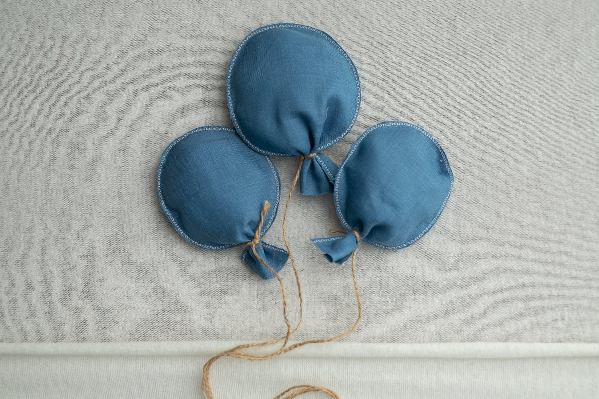 Newborn linen balloons Toys, Newborn Photography Props Set,Newborn Balloon Decor, Newborn Cloud Props,Small Linen Balloons Props, RTS!