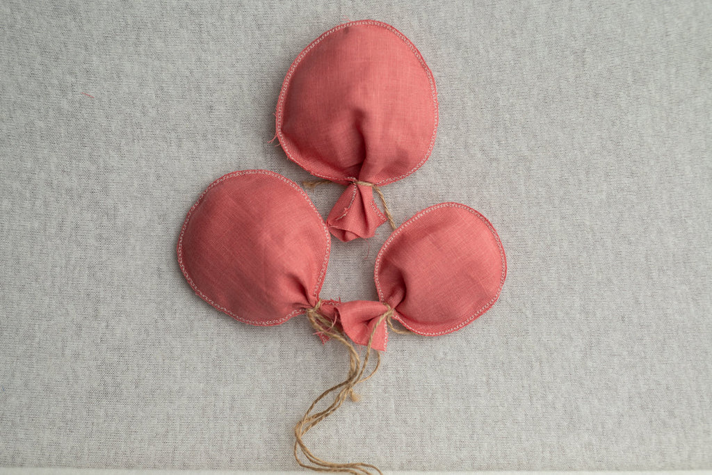 Newborn linen balloons Toys, Newborn Photography Props Set,Newborn Balloon Decor, Newborn Cloud Props,Small Linen Balloons Props, RTS!