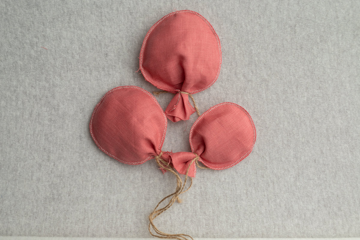 Newborn linen balloons Toys, Newborn Photography Props Set,Newborn Balloon Decor, Newborn Cloud Props,Small Linen Balloons Props, RTS!