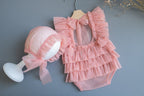 Newborn girl photo outfit lace romper,Newborn girl lace bonnet,Newborn photography prop,Newborn photo prop set,Newborn prop,Pregnancy gift