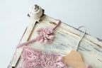 Newborn romper with Headband for newborn girls, Newborn Lace Romper, Newborn Outfit, Newborn Girl Outfit, Newborn Photography Props