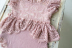 Newborn romper with Headband for newborn girls, Newborn Lace Romper, Newborn Outfit, Newborn Girl Outfit, Newborn Photography Props