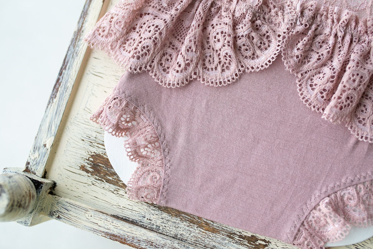 Newborn romper with Headband for newborn girls, Newborn Lace Romper, Newborn Outfit, Newborn Girl Outfit, Newborn Photography Props