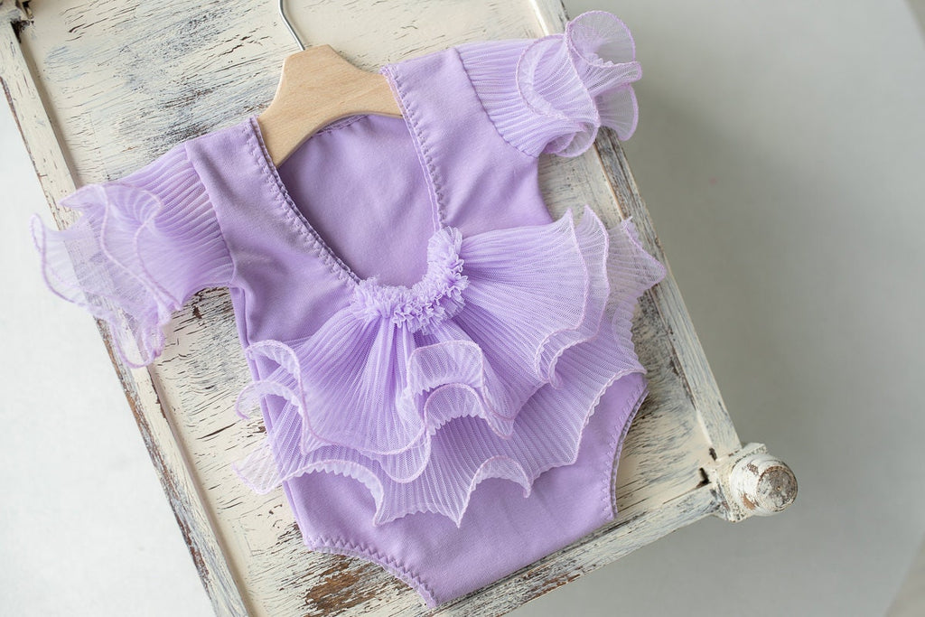 Newborn girl romper with elegant lace trim & headband,Newborn Romper,Newborn photography prop,Newborn photo outfit girl,Pregnancy gift