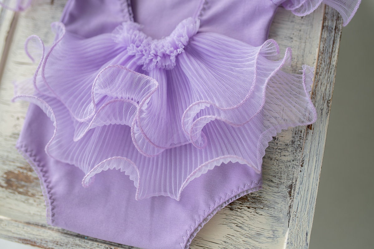 Newborn girl romper with elegant lace trim & headband,Newborn Romper,Newborn photography prop,Newborn photo outfit girl,Pregnancy gift