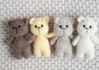 Newborn Knit Teddy Bear Outfit with Toy,Newborn Photography Props Set, Newborn Teddy Bear Outfit, Newborn Photo Props,Baby Bear Crochet Toy