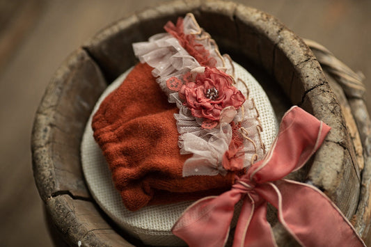 Newborn lace Bonnet,Newborn vintage bonnet,Newborn lace Sleep Hat,Newborn Hat,Newborn outfit,Newborn cap,Newborn photography,bonnet girl