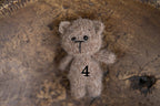 Newborn Knit Teddy Bear Outfit with Toy,Newborn Photography Props Set, Newborn Teddy Bear Outfit, Newborn Photo Props,Baby Bear Crochet Toy