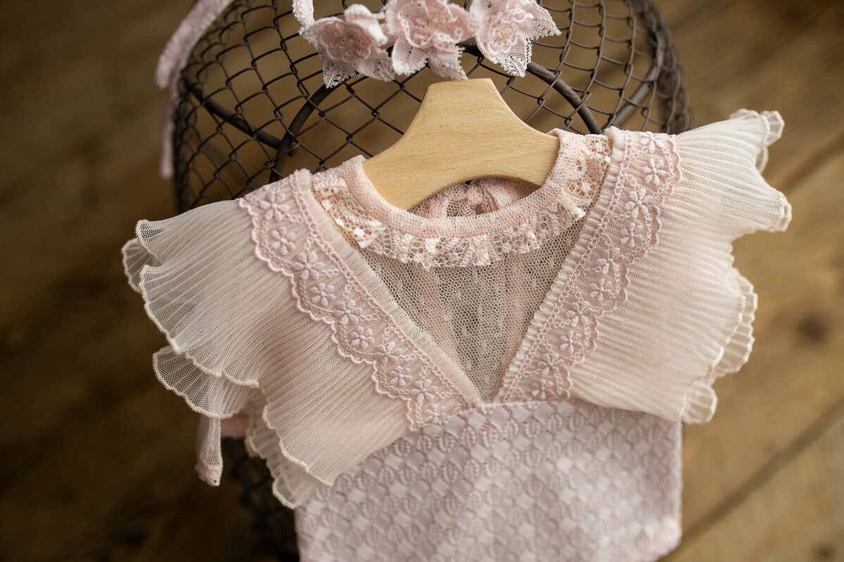 Newborn photo outfit girl,Newborn romper & Headband newborn girls,Newborn Outfit,Newborn Photography Props,Newborn Photo Prop,Pregnancy gift
