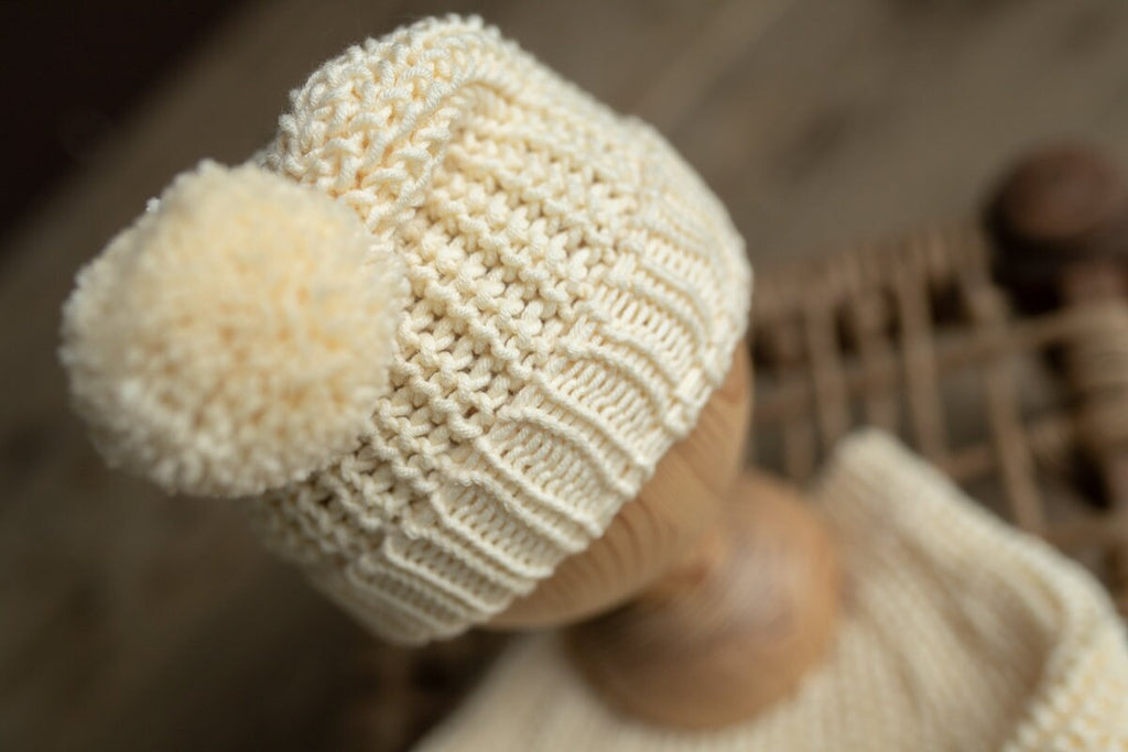 Newborn Knit romper,Newborn Knited set,Newborn Hat,Newborn outfit,Newborn cap,Newborn photography,Pregnancy gift,Knitted newborn photo props