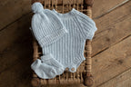 Baby Bloomers Outfit,Newborn Knited set,Newborn Hat,Newborn outfit,Newborn cap,Newborn photography,Pregnancy gift,Knitted newborn photo prop