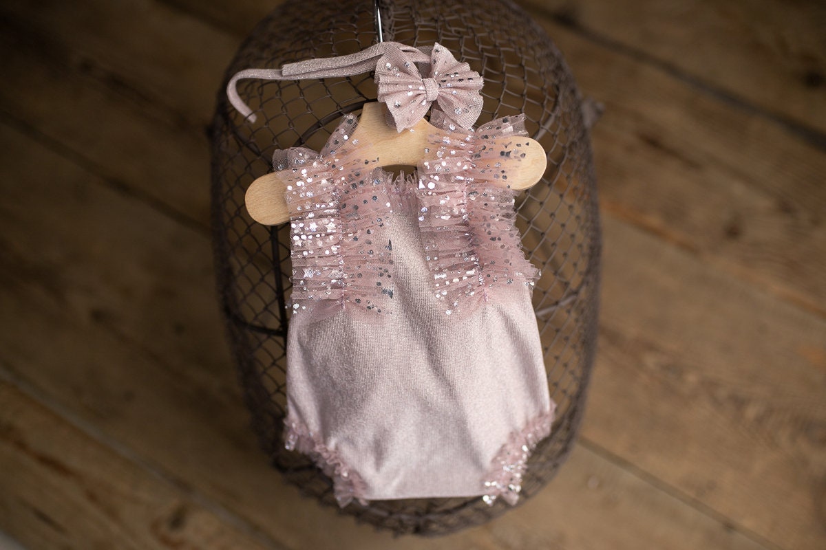 Photo outfit Baby Girl lace romper, Newborn Girl Outfit,Newborn Photography Props, Newborn Photo Props,Pregnancy gift,Newborn girl gift