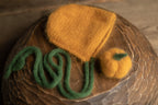 Newborn Halloween Outfit, Newborn Wizard Hat, Newborn Halloween Hat, Newborn Knit Photo Prop, Newborn Photography Prop,Newborn Knitted prop