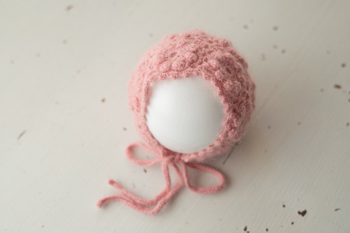 Newborn Knit Bonnet,Newborn Knit Sleep Hat,Newborn Hat,Newborn outfit,Newborn cap,Newborn photography,Newborn Knitted Sleeper Hat