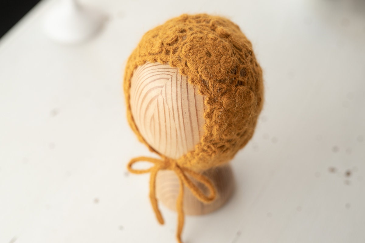 Newborn Knit Bonnet,Newborn Knit Sleep Hat,Newborn Hat,Newborn outfit,Newborn cap,Newborn photography,Newborn Knitted Sleeper Hat