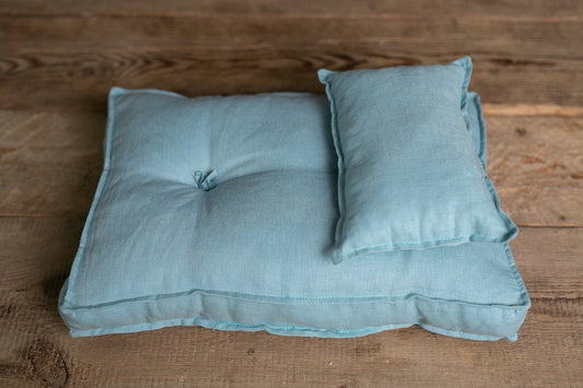 Newborn linen Posing Bed Pillow & Pillow,Newborn Floor Poser Pillow,Newborn Bedding Prop,Newborn Photography Prop Bed,Newborn Posing Pillow
